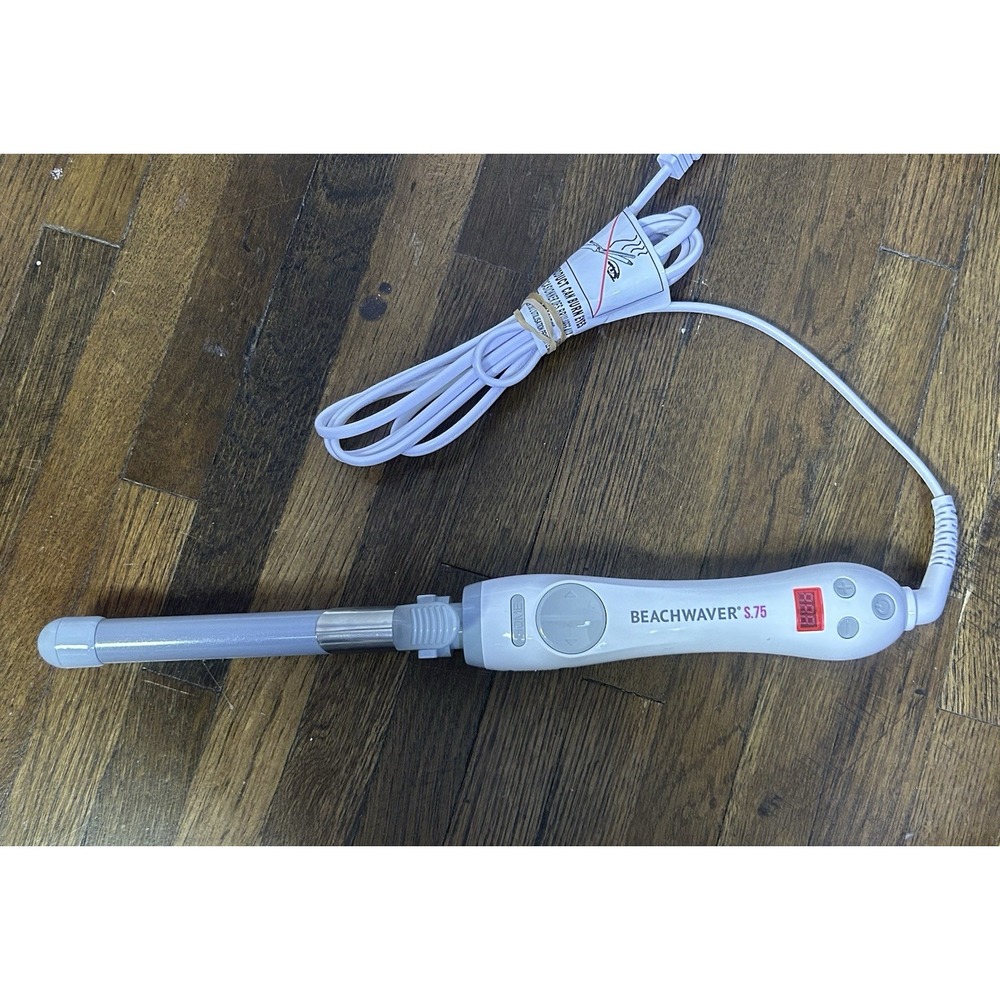 Beachwaver Rotating Curling Iron Women .75in White S.75 Dual Voltage DV1139BX